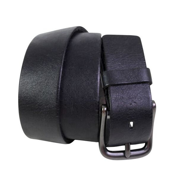 Fossil USA BLACK GENUINE LEATHER 1 1/2"Wd DRESS CASUAL MEN'S BELT Sz 36/90 (D41 - Picture 1 of 14